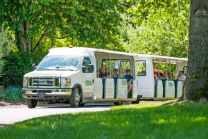 Tram tour of The Oregon Garden