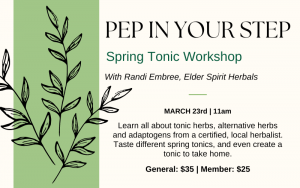 Spring tonic workshop at The Oregon Garden