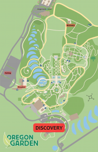 Map of Discovery Pavilion venue at The Oregon Garden
