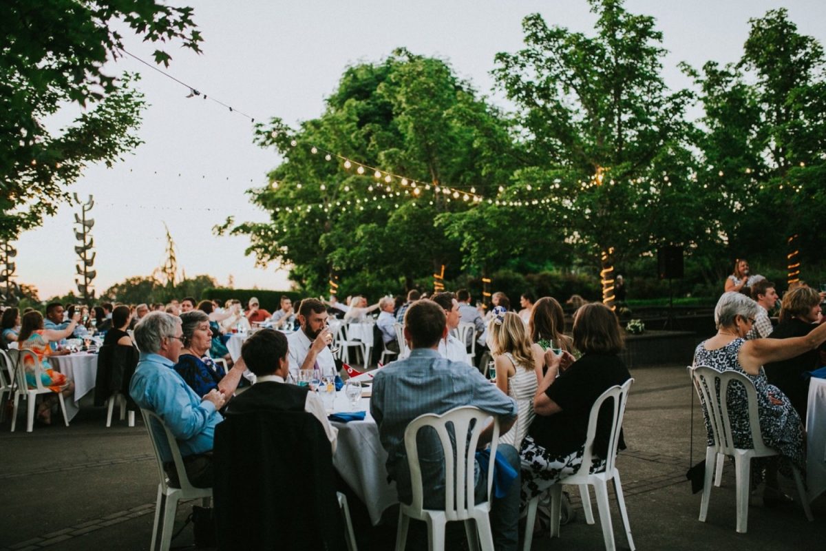 Outdoor wedding venue at The Oregon Garden near Salem