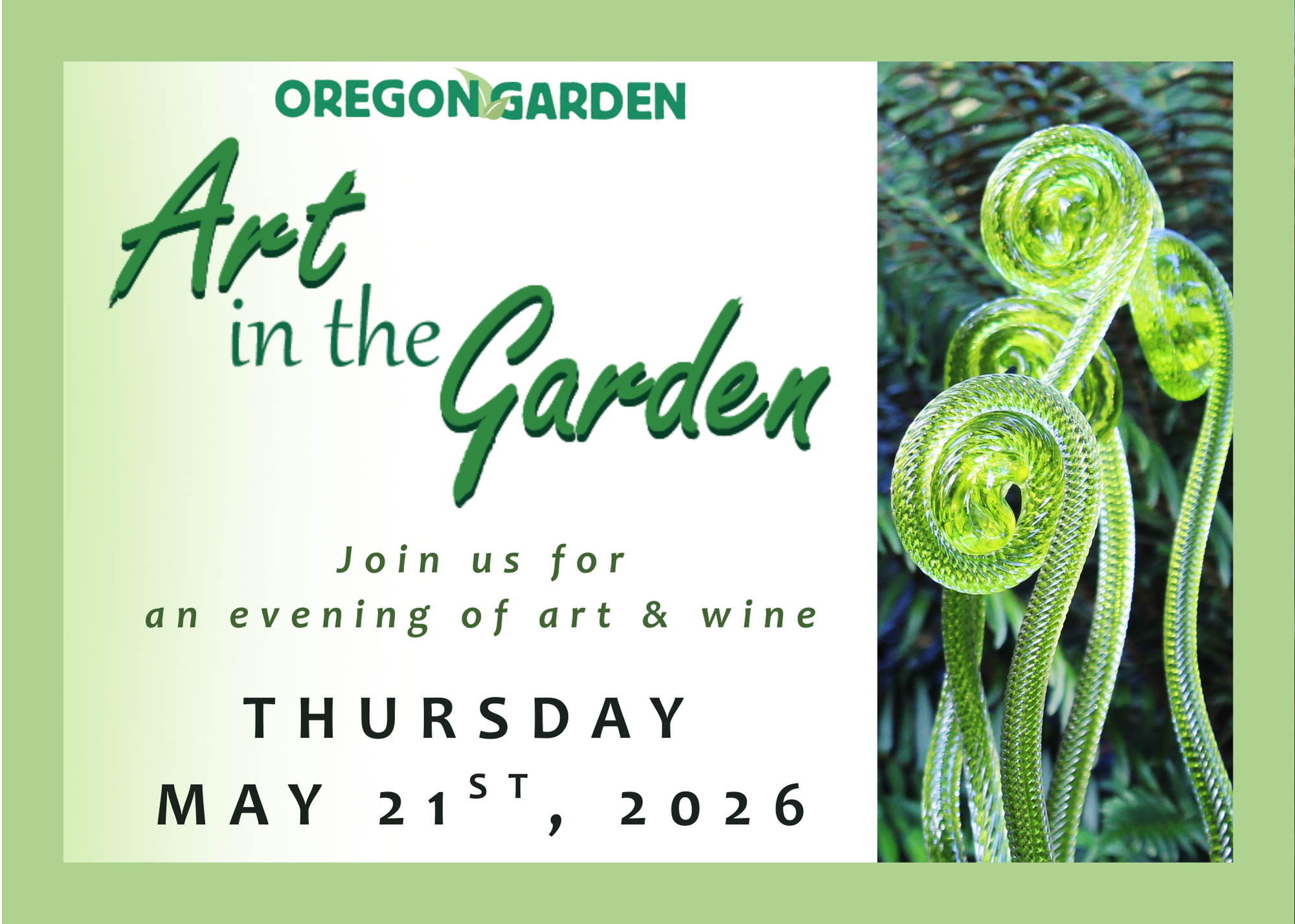 Art in the Garden at The Oregon Garden in Silverton, Oregon